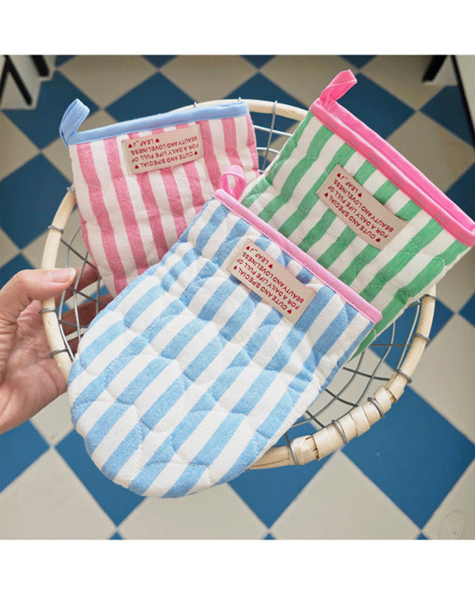 LEAF_J Heart Quilting キッチンミトン(ストライプ/チェック/ドット)