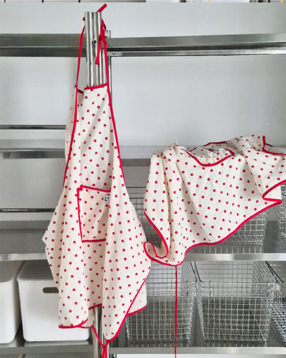 LEAF_J All Patterns デイリー スタンダードエプロン（ストライプ／チェック／ドット）