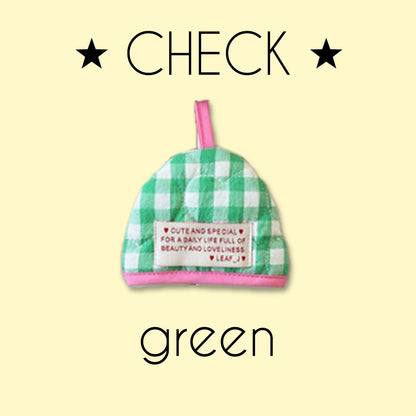 LEAF_J Heart Quilting ハーフムーン 鍋つかみ（ストライプ／チェック／ドット）