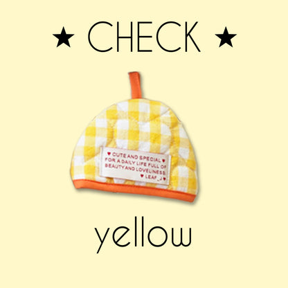 LEAF_J Heart Quilting ハーフムーン 鍋つかみ（ストライプ／チェック／ドット）