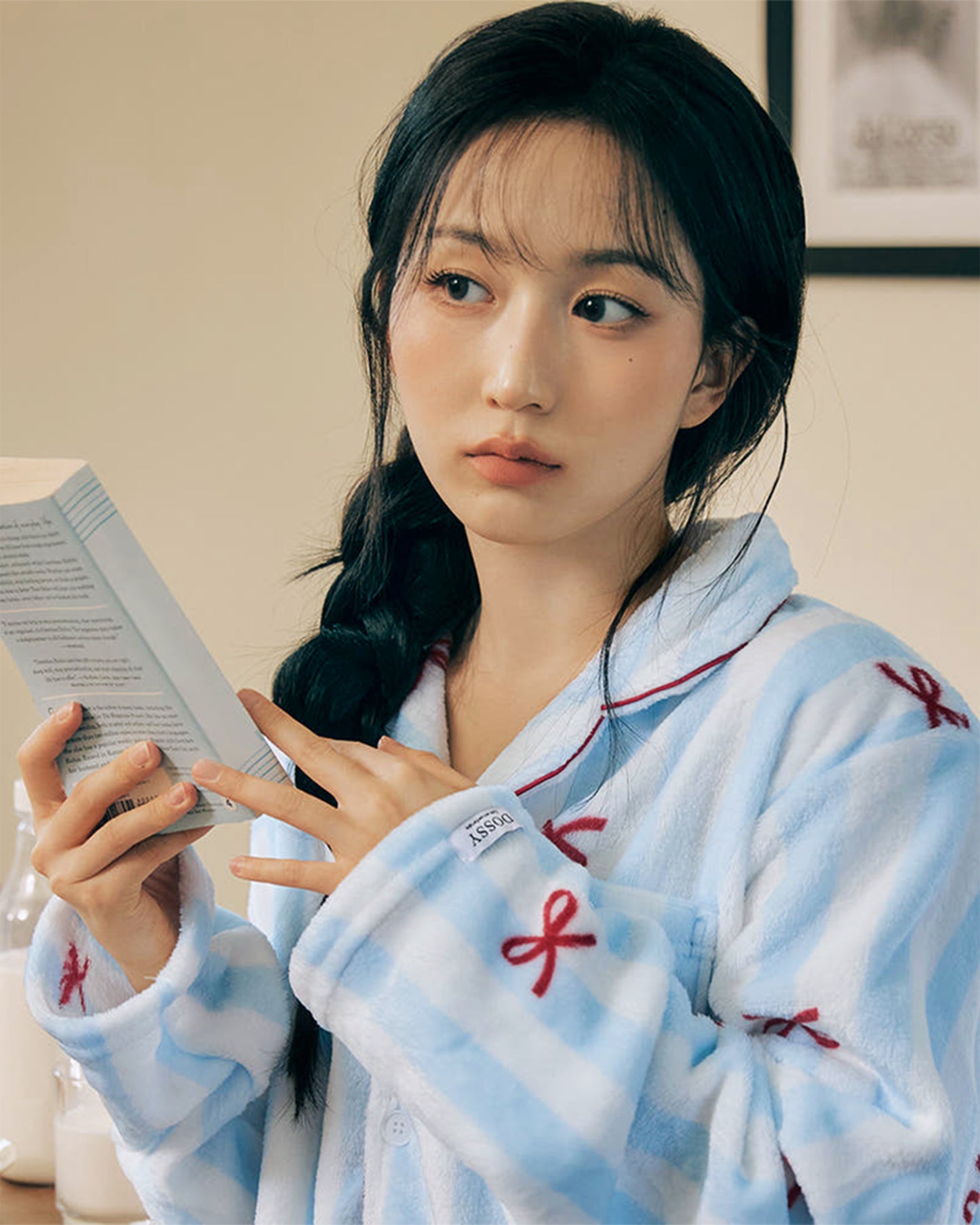 DOSSY Fluffy Bownie ロングスリーブ パジャマセット 3color（ユニセックス）