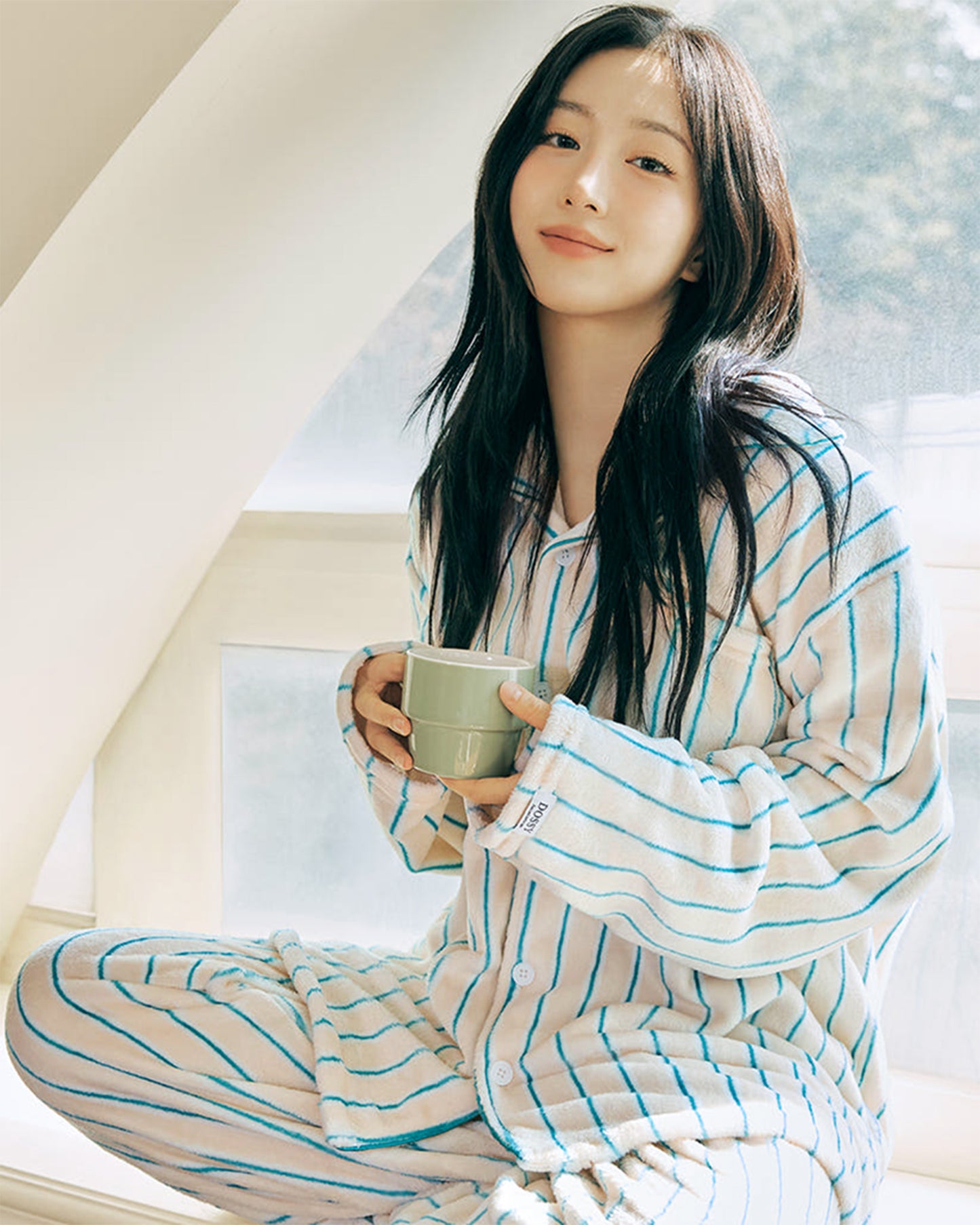 DOSSY Fluffy Creamy ロングスリーブ パジャマセット 3color（ユニセックス）