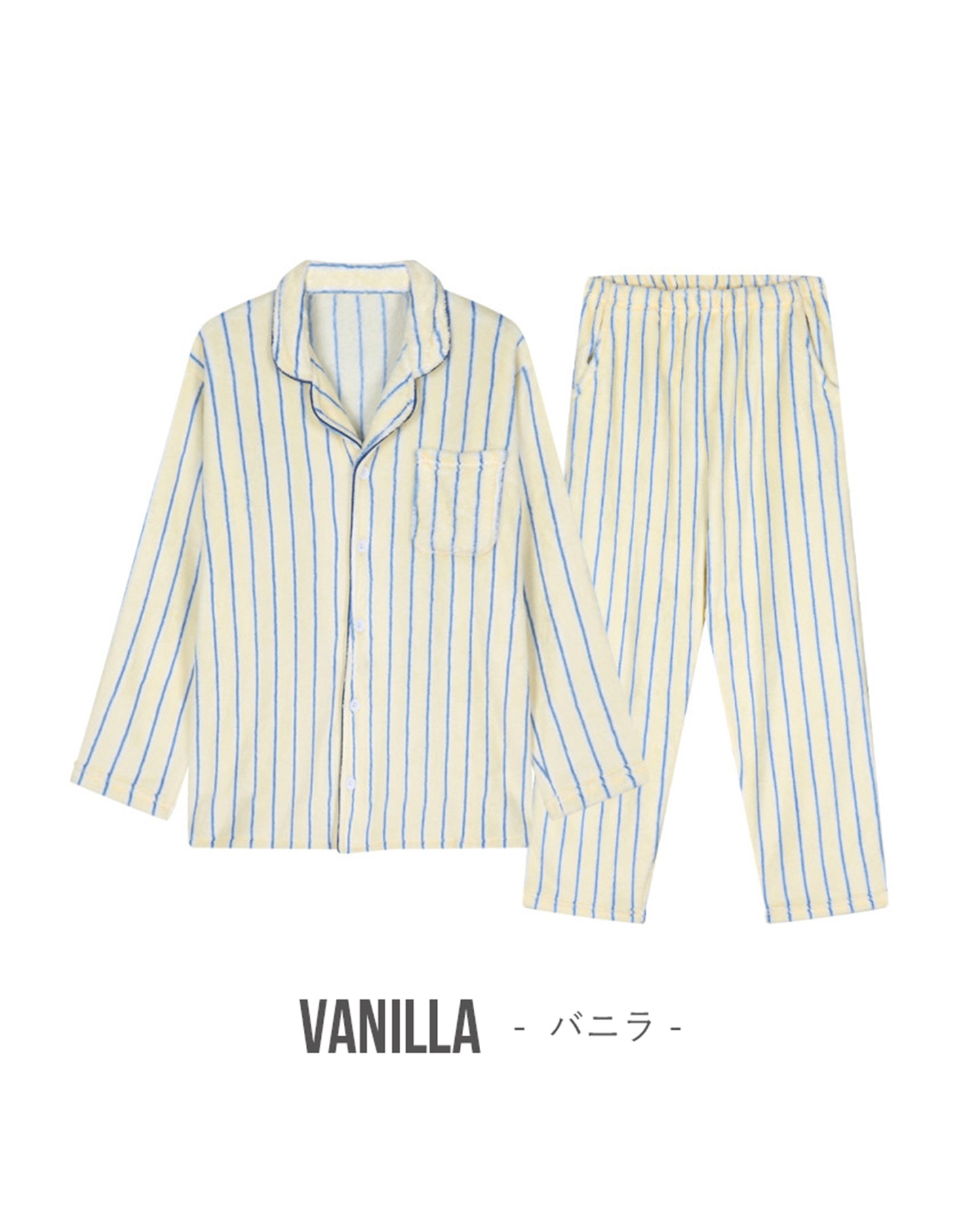 DOSSY Fluffy Creamy ロングスリーブ パジャマセット 3color（ユニセックス）