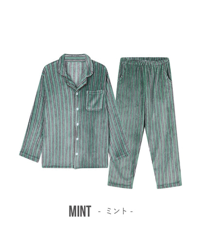 DOSSY Fluffy Creamy ロングスリーブ パジャマセット 3color（ユニセックス）