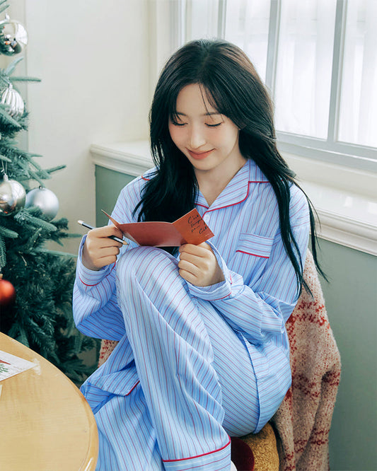 DOSSY Silkfit Chloe ロングスリーブ パジャマセット（ユニセックス）