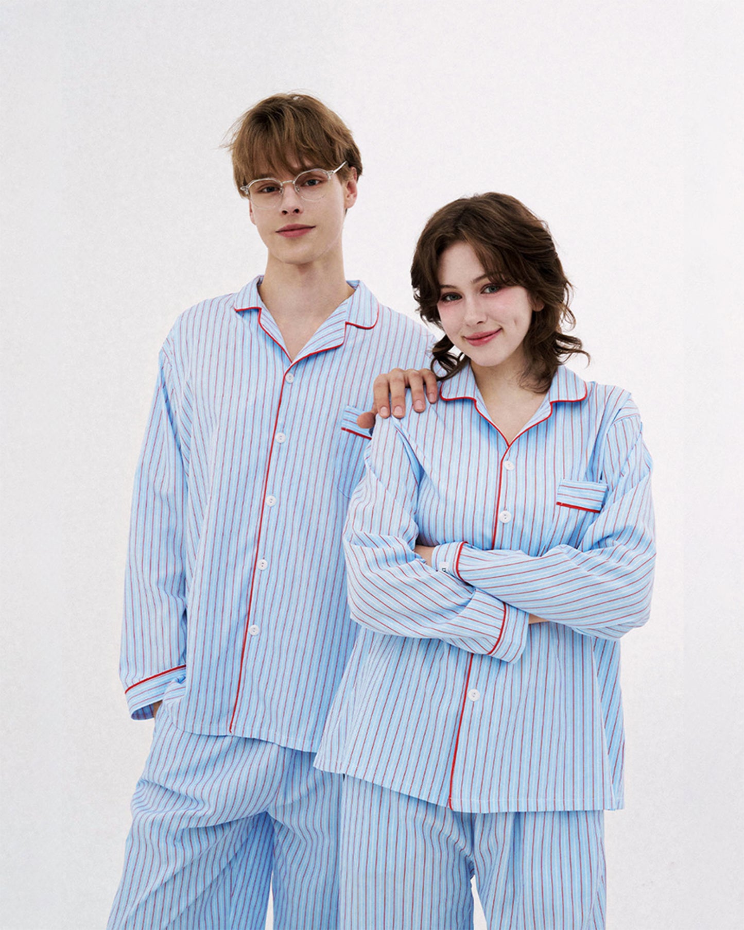 DOSSY Silkfit Chloe ロングスリーブ パジャマセット（ユニセックス）