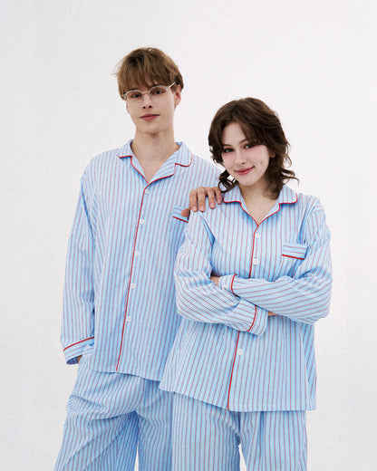 DOSSY Silkfit Chloe ロングスリーブ パジャマセット（ユニセックス）