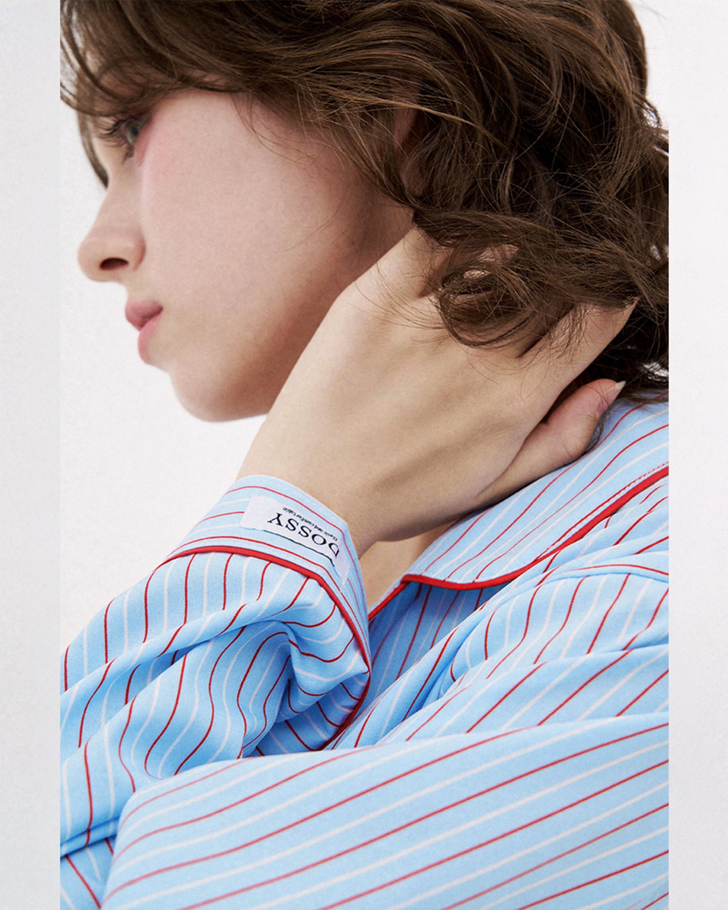 DOSSY Silkfit Chloe ロングスリーブ パジャマセット（ユニセックス）