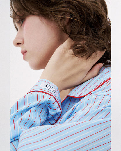 DOSSY Silkfit Chloe ロングスリーブ パジャマセット（ユニセックス）