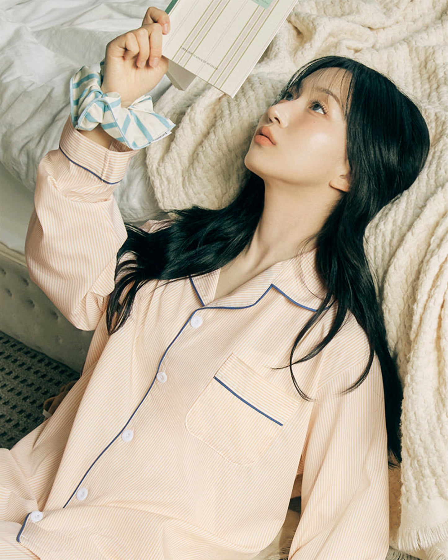 DOSSY Silkfit Clean ロングスリーブ パジャマセット 8color（ユニセックス）