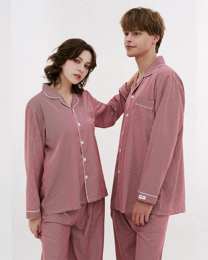 DOSSY Silkfit Clean ロングスリーブ パジャマセット 8color（ユニセックス）