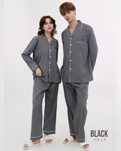 DOSSY Silkfit Clean ロングスリーブ パジャマセット 8color（ユニセックス）