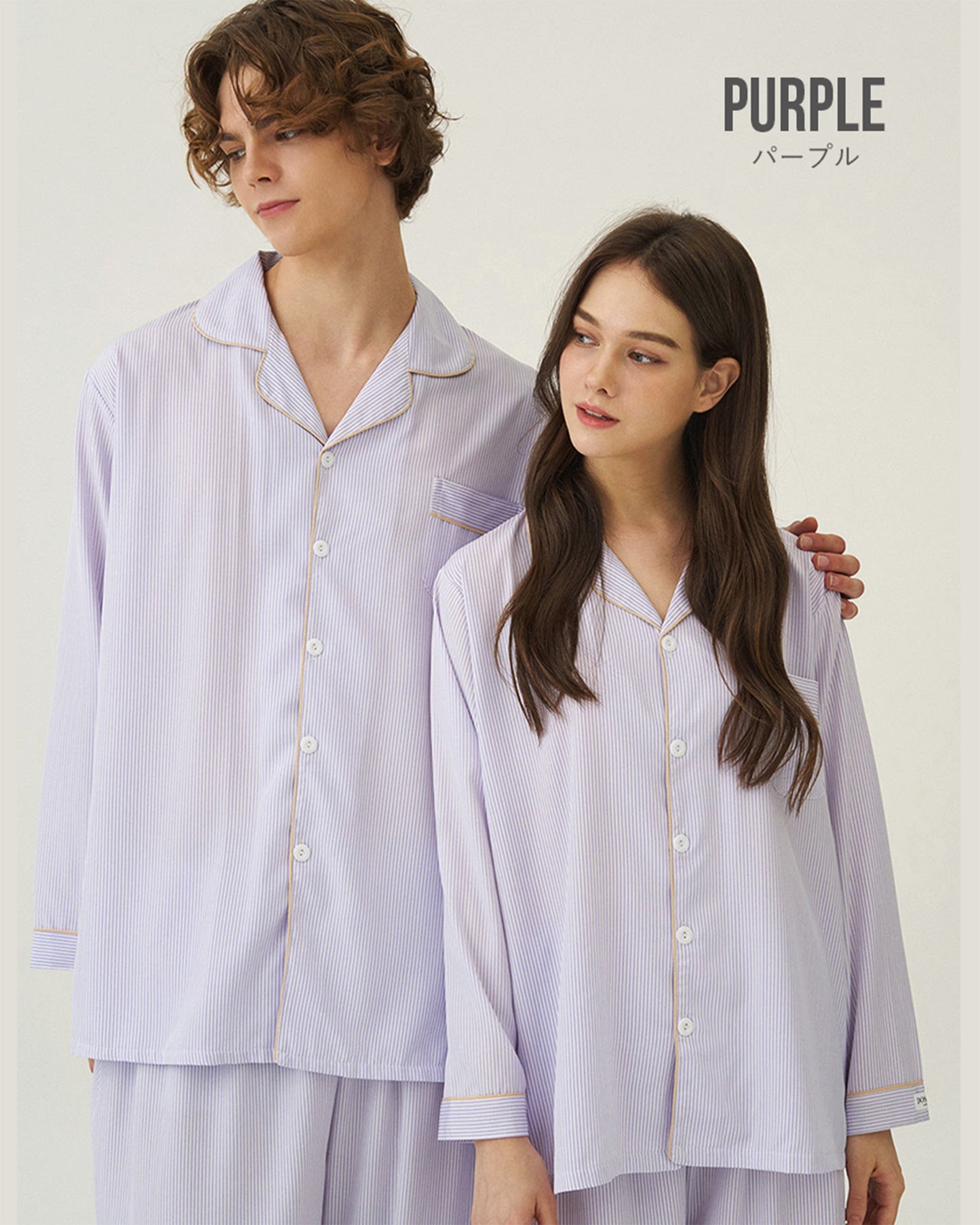 DOSSY Silkfit Clean ロングスリーブ パジャマセット 8color（ユニセックス）