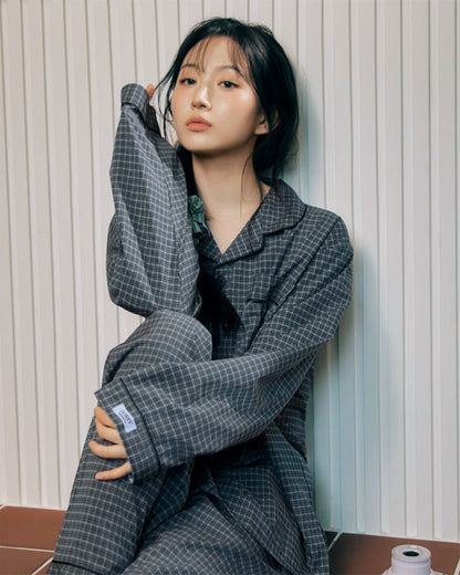 DOSSY Silkfit Dust ロングスリーブ パジャマセット（ユニセックス）