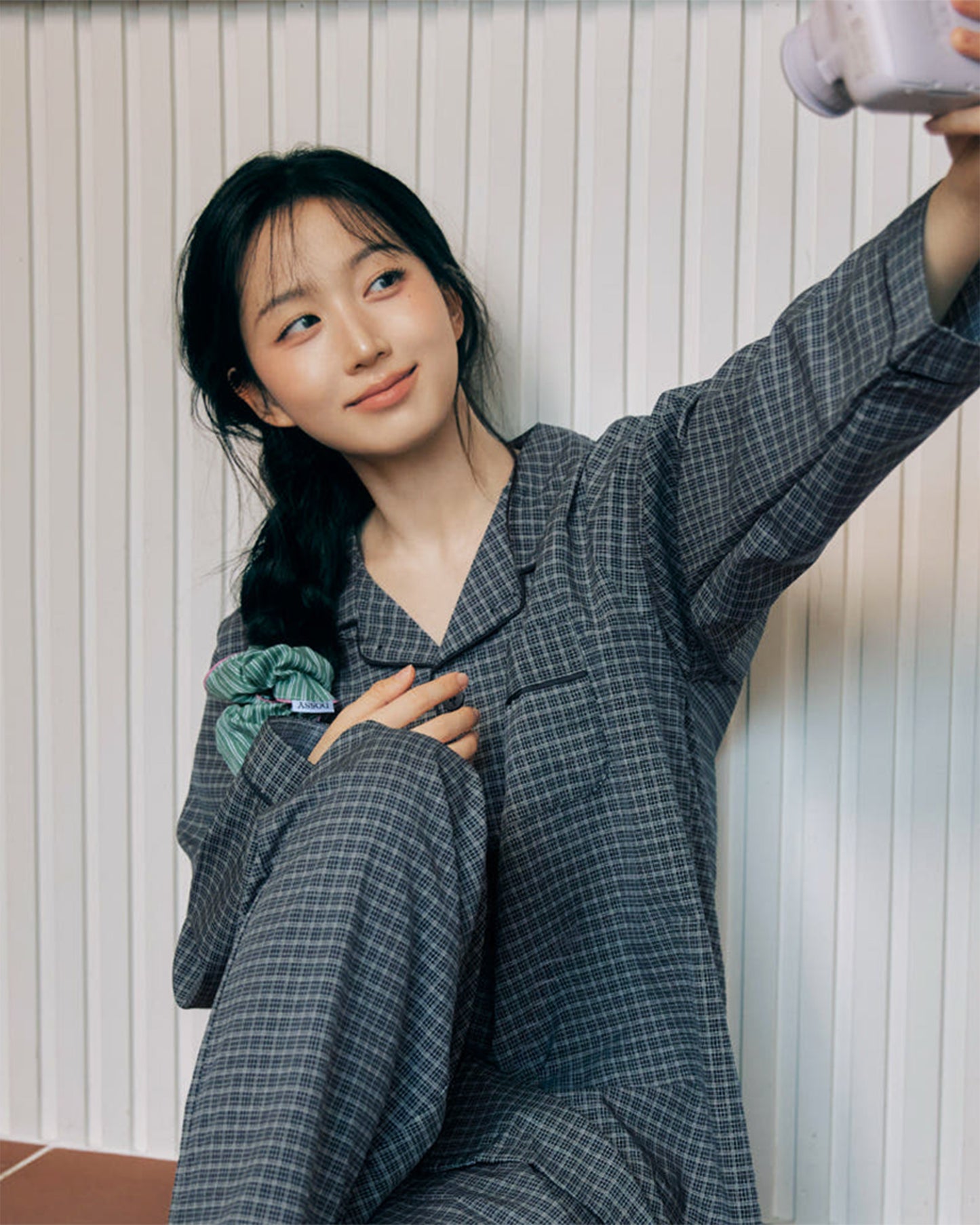 DOSSY Silkfit Dust ロングスリーブ パジャマセット（ユニセックス）