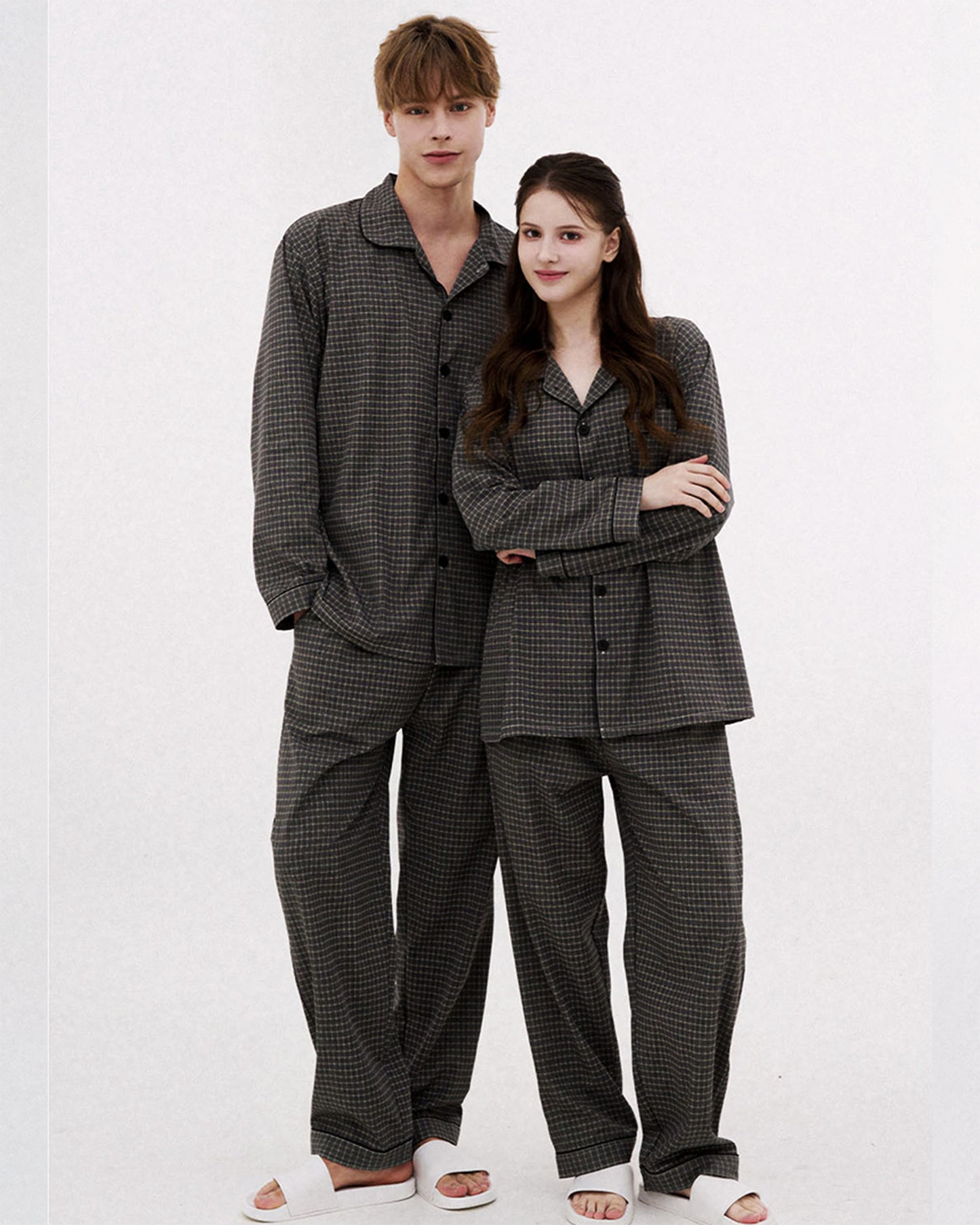 DOSSY Silkfit Dust ロングスリーブ パジャマセット（ユニセックス）