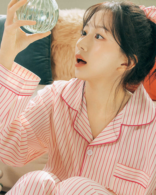 DOSSY Silkfit Lovesome ロングスリーブ パジャマセット（ユニセックス）