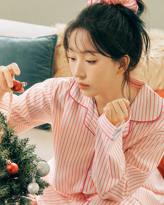 DOSSY Silkfit Lovesome ロングスリーブ パジャマセット（ユニセックス）