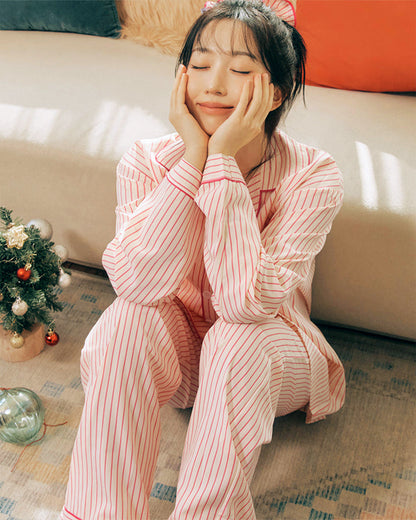 DOSSY Silkfit Lovesome ロングスリーブ パジャマセット（ユニセックス）