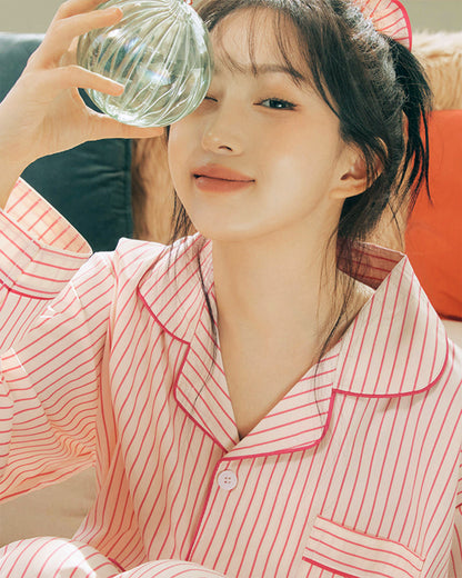 DOSSY Silkfit Lovesome ロングスリーブ パジャマセット（ユニセックス）