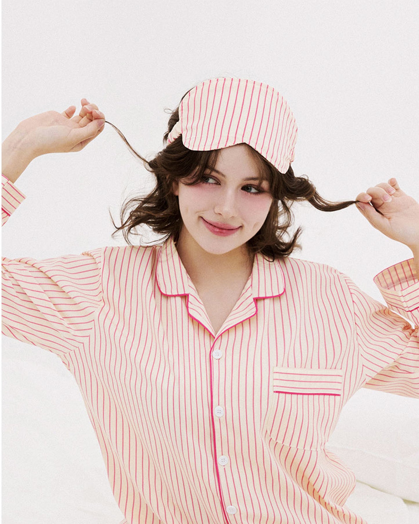 DOSSY Silkfit Lovesome ロングスリーブ パジャマセット（ユニセックス）