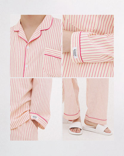 DOSSY Silkfit Lovesome ロングスリーブ パジャマセット（ユニセックス）