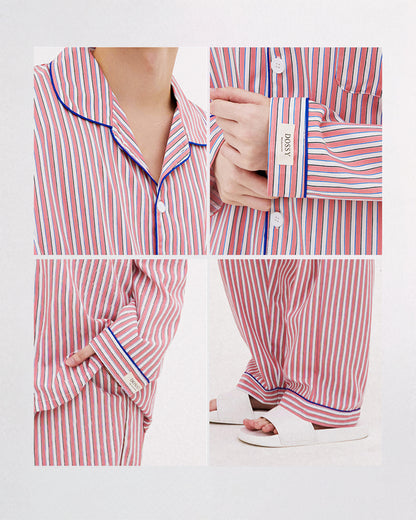 DOSSY Silkfit Peony ロングスリーブ パジャマセット（ユニセックス）