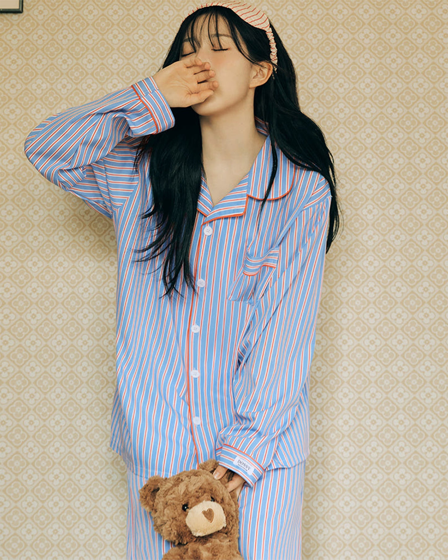 DOSSY Silkfit Sierre ロングスリーブ パジャマセット（ユニセックス）