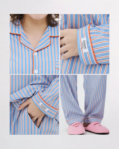 DOSSY Silkfit Sierre ロングスリーブ パジャマセット（ユニセックス）