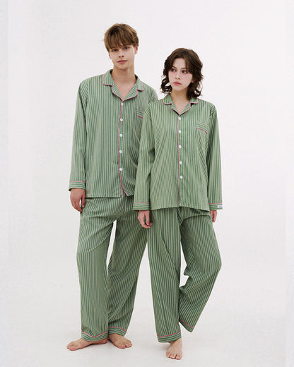 DOSSY Silkfit Wednesday ロングスリーブ パジャマセット（ユニセックス）