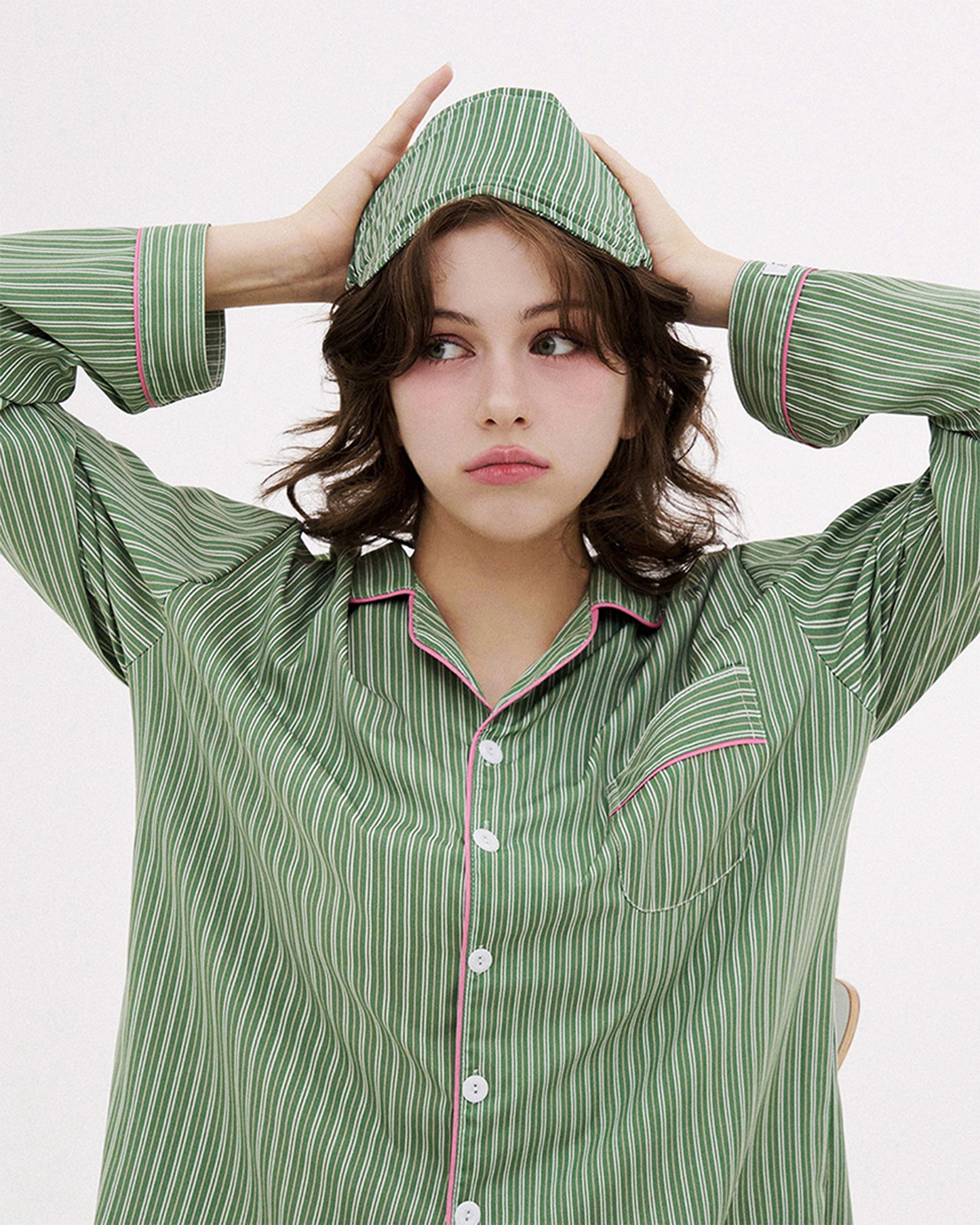 DOSSY Silkfit Wednesday ロングスリーブ パジャマセット（ユニセックス）