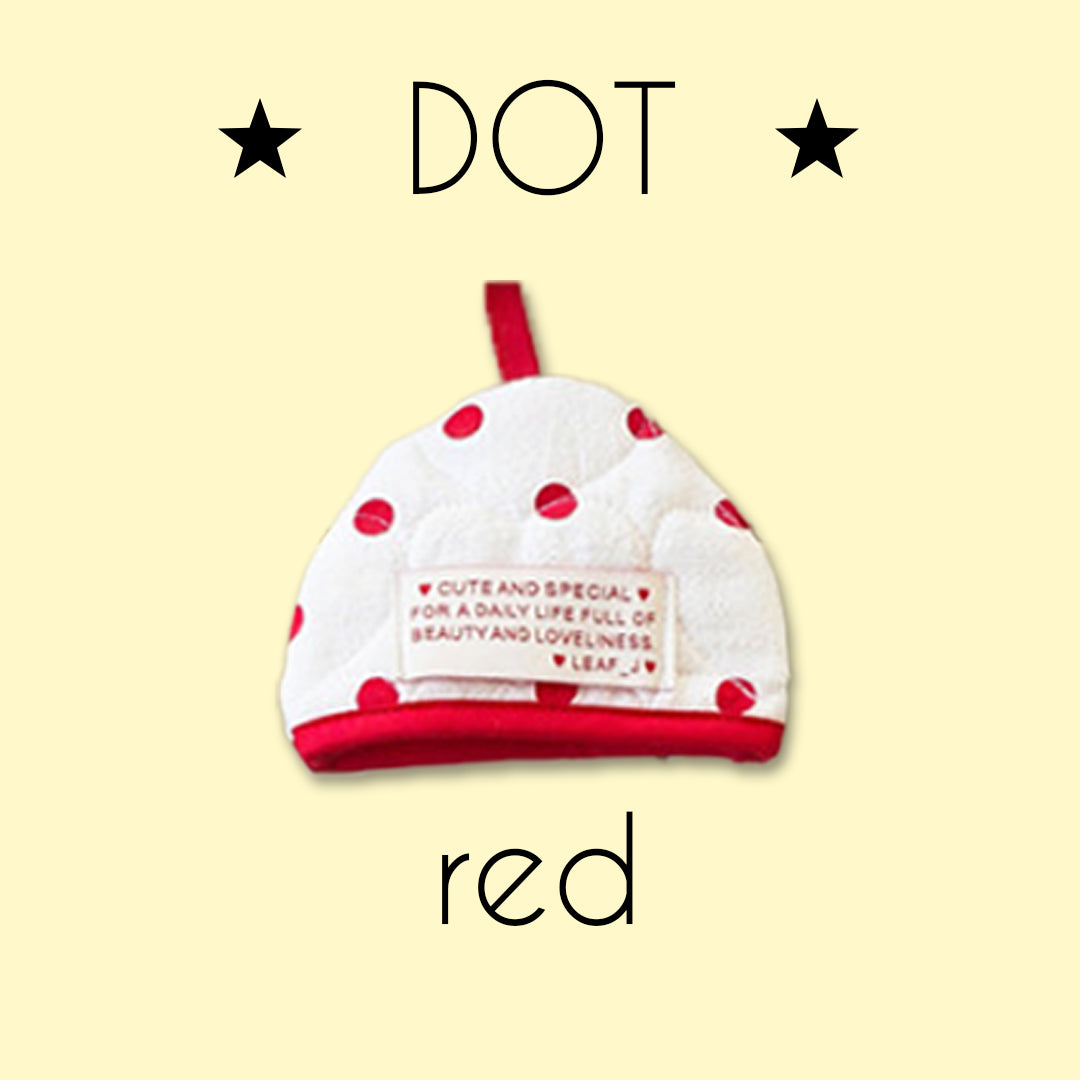 LEAF_J Heart Quilting ハーフムーン 鍋つかみ（ストライプ／チェック／ドット）