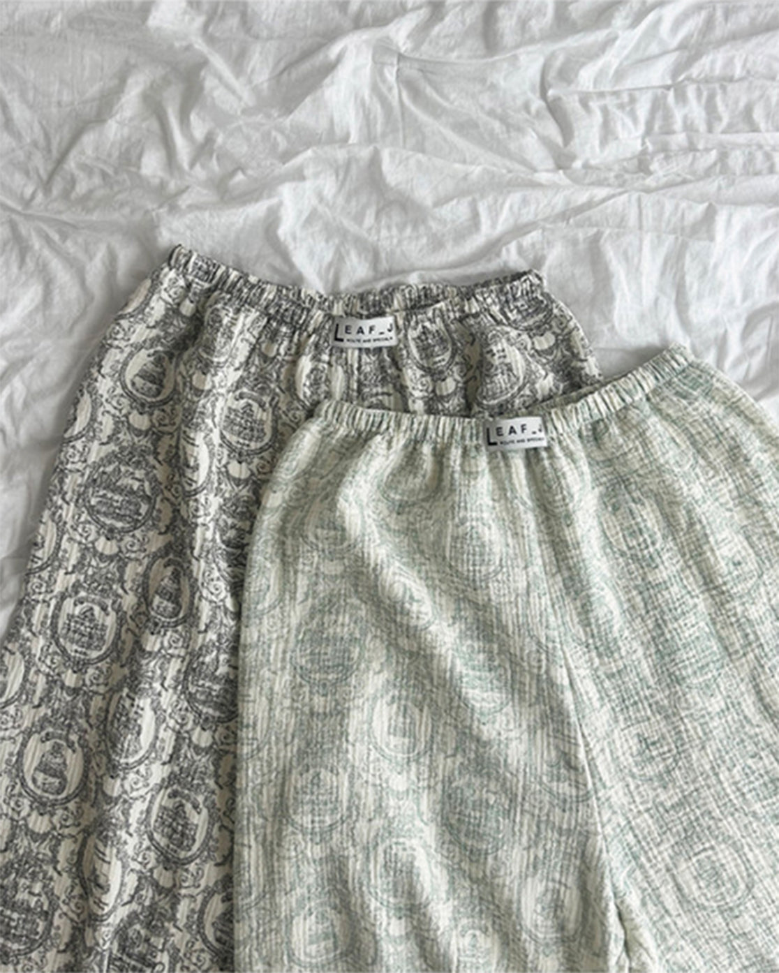 LEAF_J 2Layer Gauze トワルドジュイ スリープパンツ