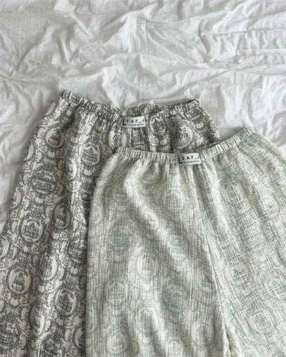 LEAF_J 2Layer Gauze トワルドジュイ スリープパンツ