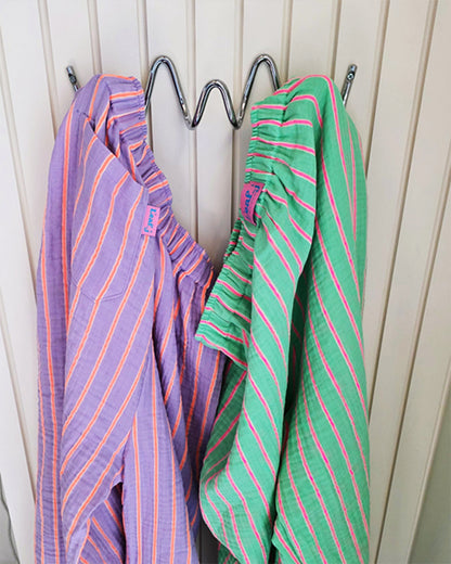 LEAF_J 3Layer Gauze ストライプ スリープパンツ