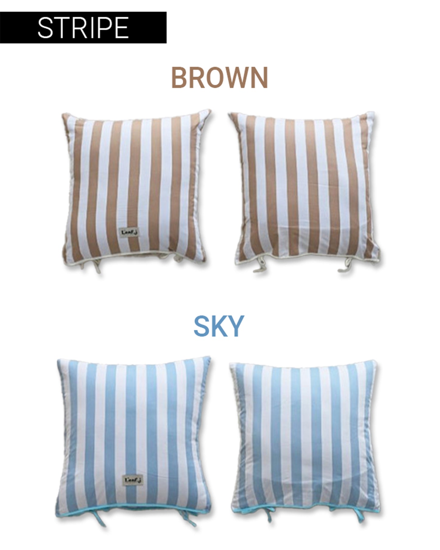 LEAF_J Cotton 100% スクエアクッションカバー