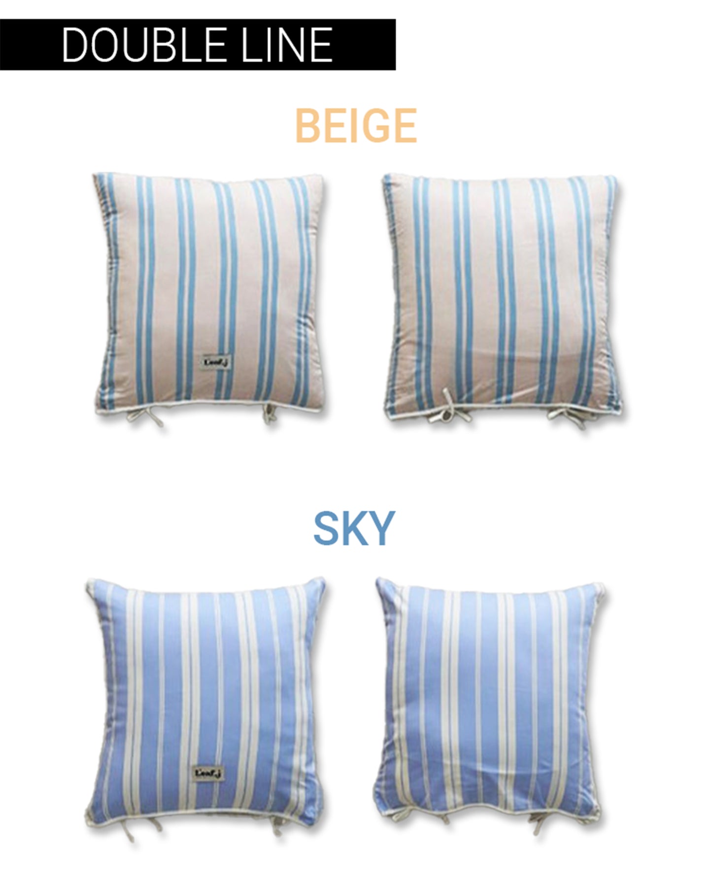 LEAF_J Cotton 100% スクエアクッションカバー