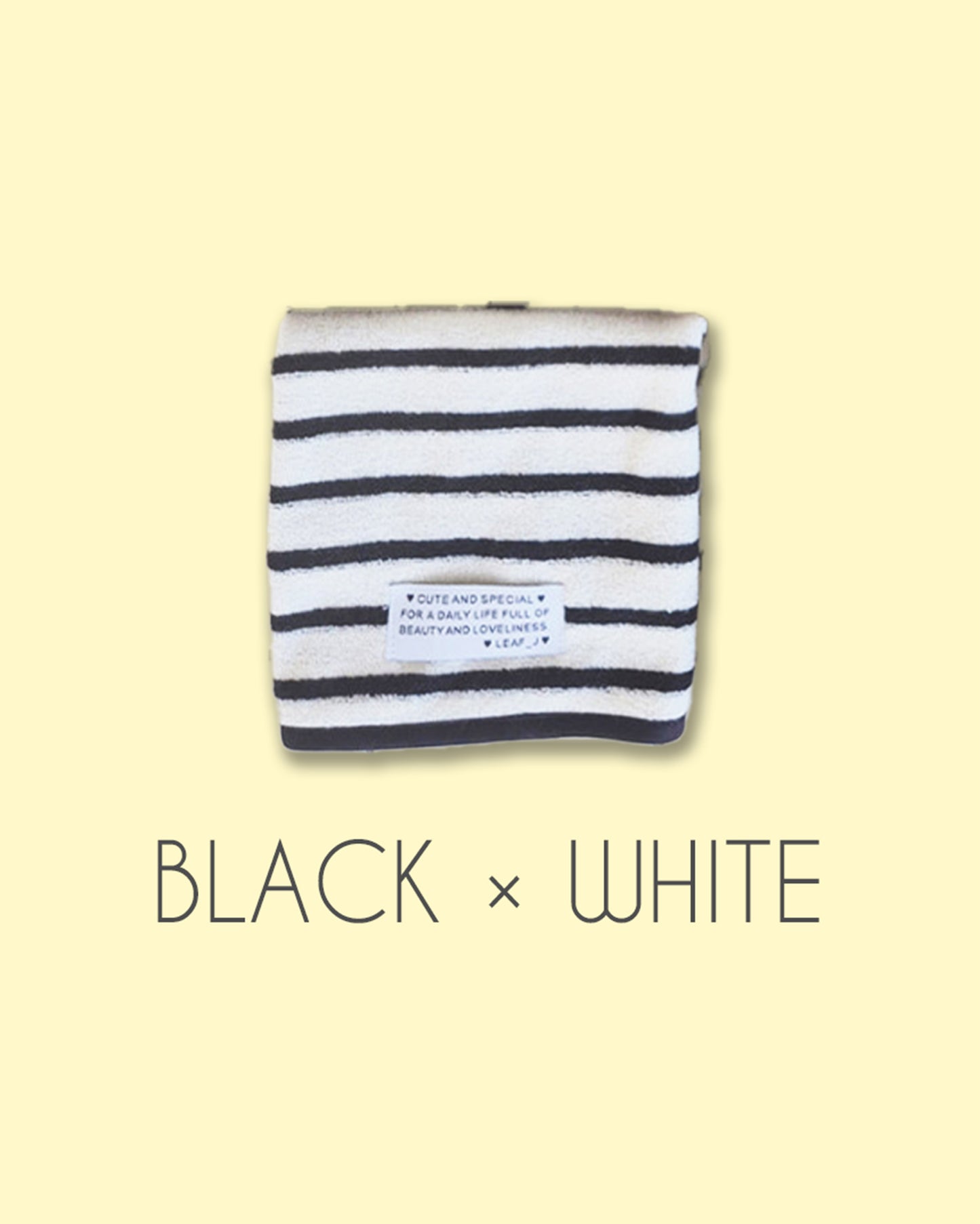 LEAF_J Daily Color ストライプ ハンドタオル（コットン・吸水速乾）