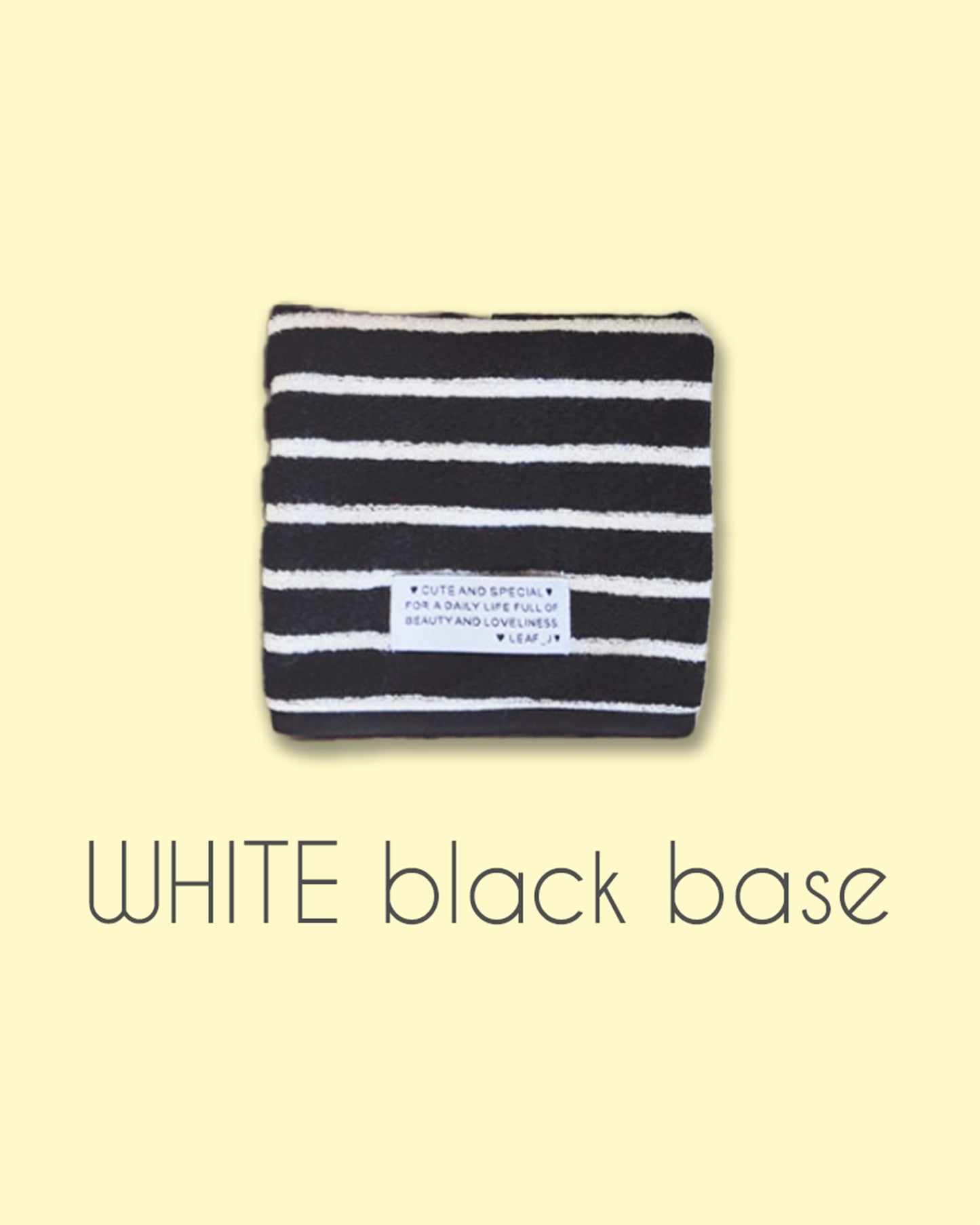 LEAF_J Daily Color ストライプ ハンドタオル（コットン・吸水速乾）