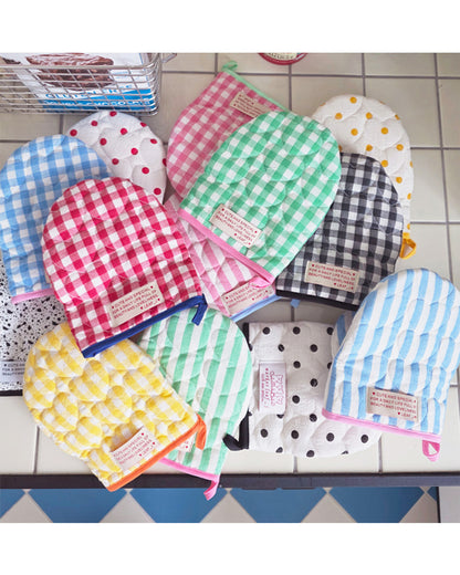 LEAF_J Heart Quilting キッチンミトン（ストライプ／チェック／ドット）