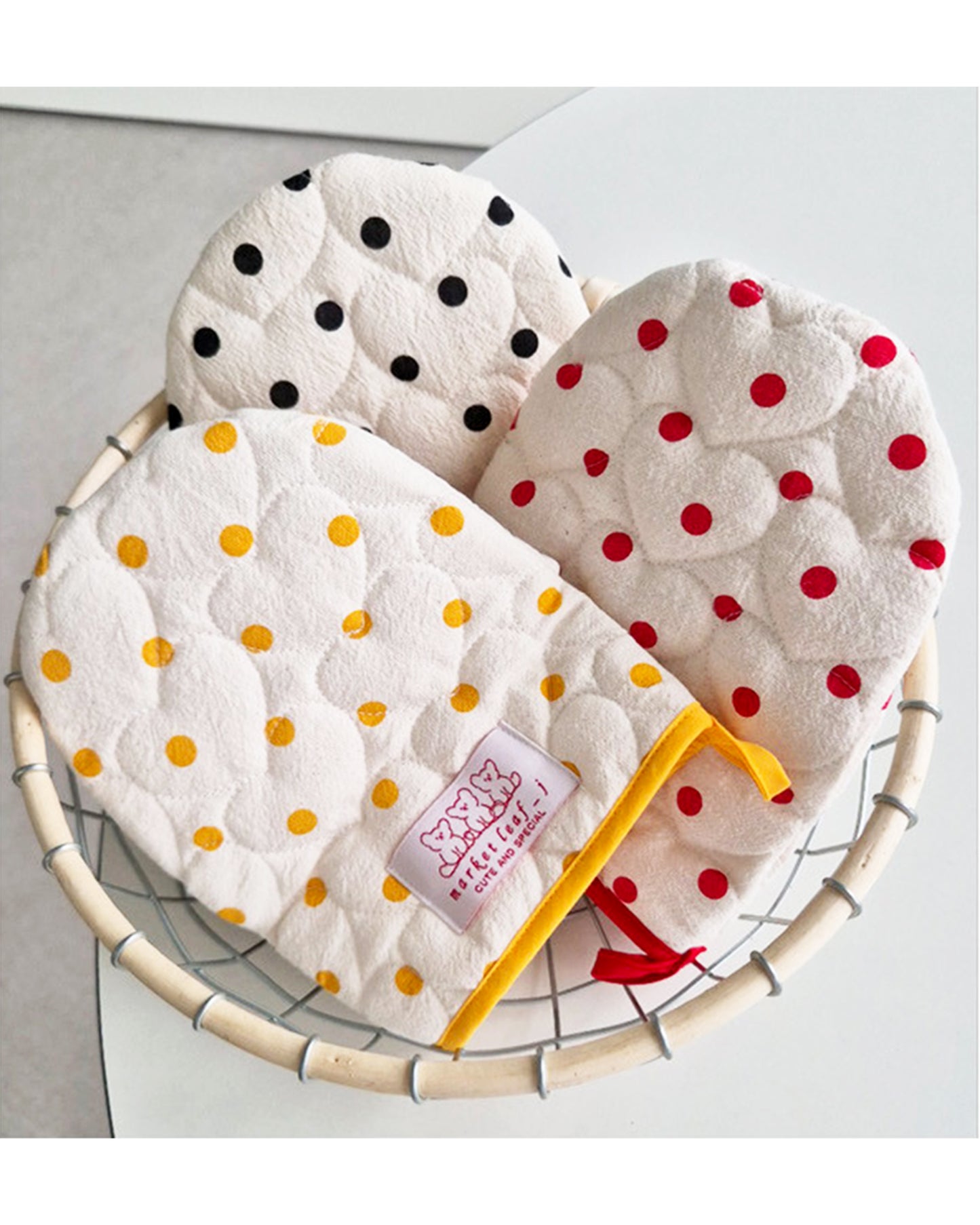 LEAF_J Heart Quilting キッチンミトン（ストライプ／チェック／ドット）