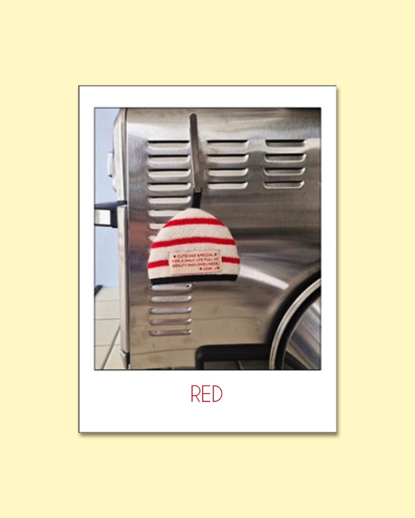 LEAF_J Terry Cotton ストライプ ハーフムーン鍋つかみ