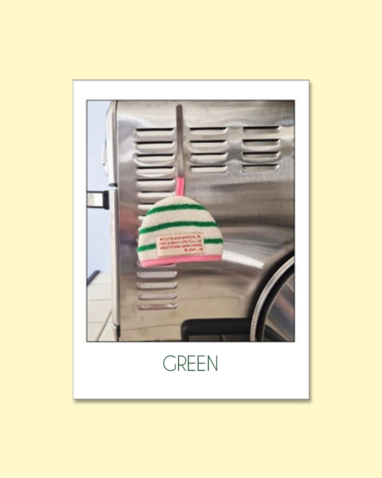 LEAF_J Terry Cotton ストライプ ハーフムーン鍋つかみ