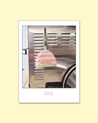 LEAF_J Terry Cotton ストライプ ハーフムーン鍋つかみ