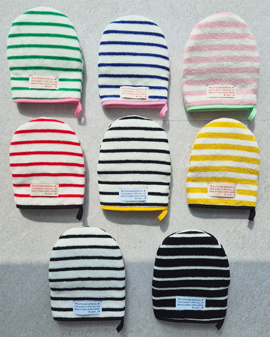 LEAF_J Terry Cotton ストライプ キッチンミトン（厚手オーブン手袋）