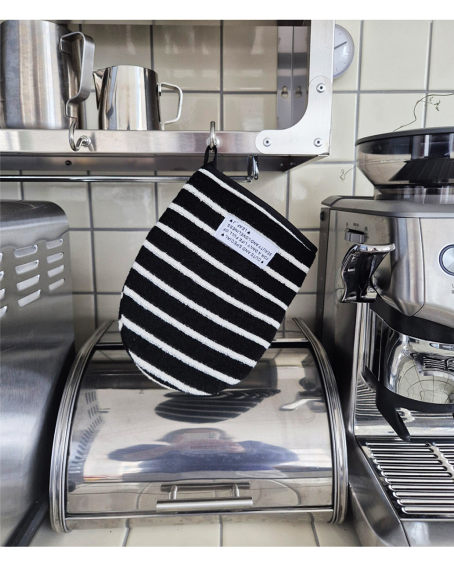 LEAF_J Terry Cotton ストライプ キッチンミトン（厚手オーブン手袋）