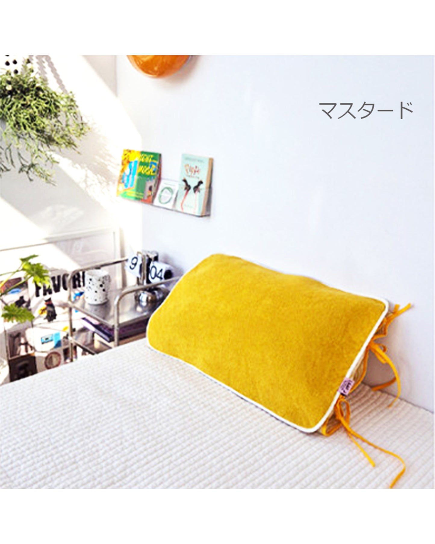 LEAF_J Terry Cotton ストライプ リラックス枕パッド（吸水・速乾・着脱簡単ゴムバンド）