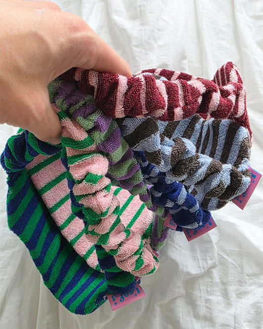 LEAF_J Terry ストライプ アイマスクヘアバンド