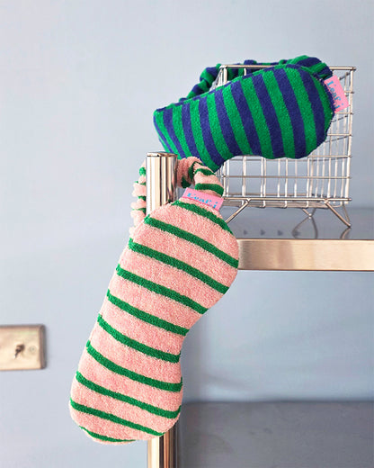 LEAF_J Terry ストライプ アイマスクヘアバンド