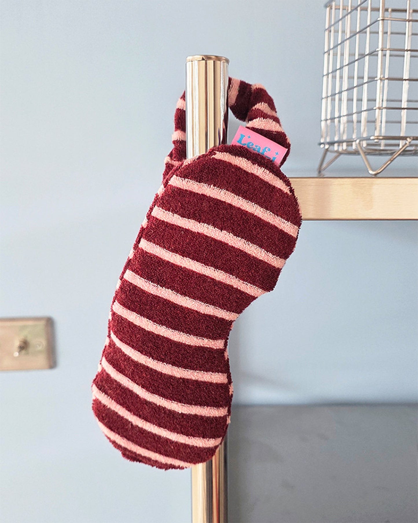 LEAF_J Terry ストライプ アイマスクヘアバンド